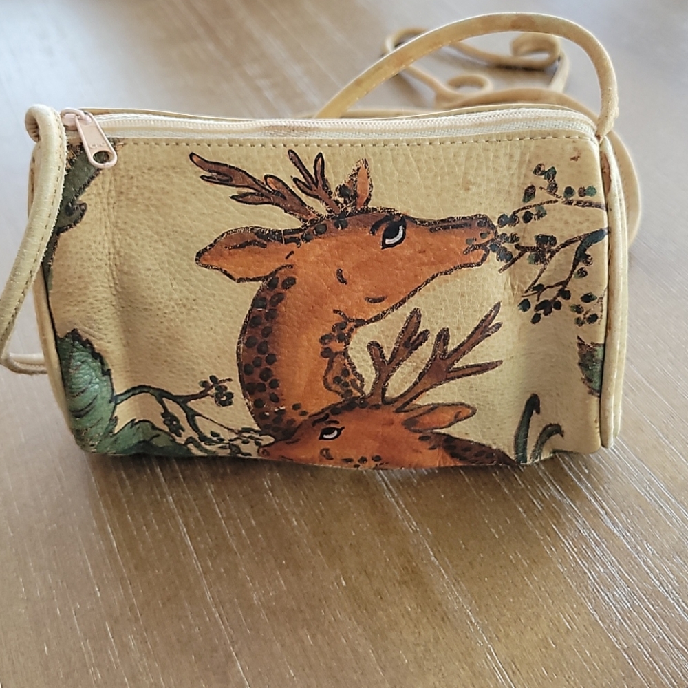 Vintage leather giraffe bag.